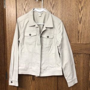 Christopher & Banks tan denim jacket